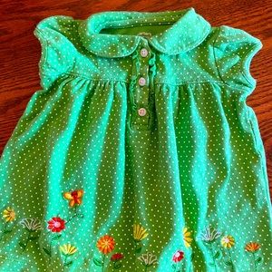 6 month green dress